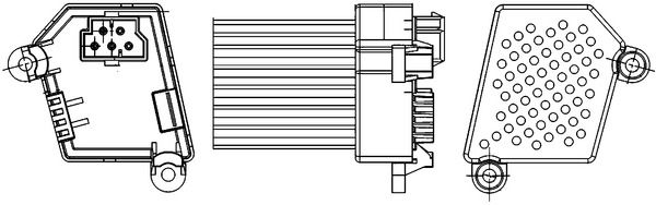 Regulator, wentylator nawiewu do wnętrza pojazdu MAHLE abr 33 000s