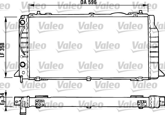 Chłodnica, układ chłodzenia silnika VALEO 731422