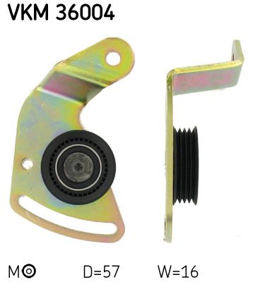 Rolka napinacza, pasek klinowy wielorowkowy SKF vkm 36004