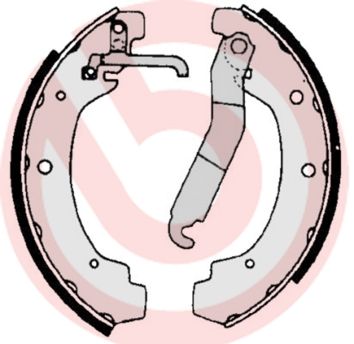 Zestaw szczęk hamulcowych BREMBO S 85 534