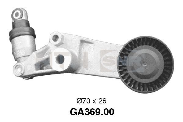 Rolka napinacza, pasek klinowy wielorowkowy SNR GA369.00