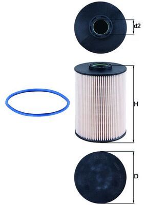 Filtr paliwa MAHLE KX211D