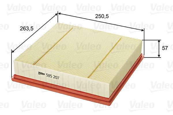 Filtr powietrza VALEO 585207