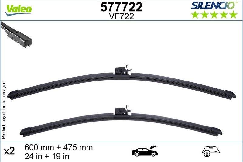 Pióro wycieraczki VALEO 577722