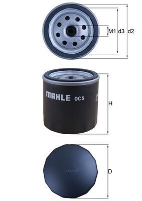 Filtr oleju MAHLE OC5
