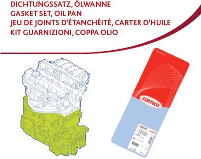 Zestaw uszczelek, skrzynia korbowa CORTECO 427013P