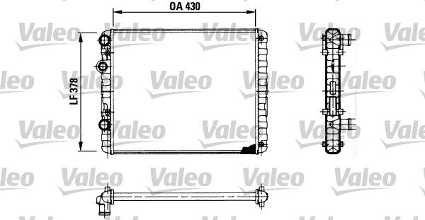 Chłodnica, układ chłodzenia silnika VALEO 730956