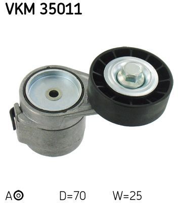Rolka napinacza, pasek klinowy wielorowkowy SKF vkm 35011