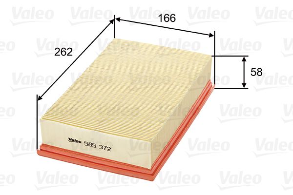 Filtr powietrza VALEO 585372