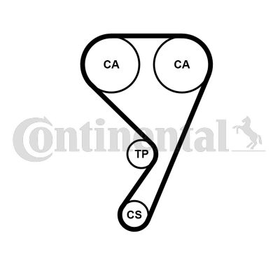 Pompa wody + zestaw paska rozrządu CONTINENTAL CTAM CT1189WP1