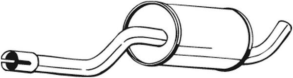Tłumik środkowy BOSAL 235-259