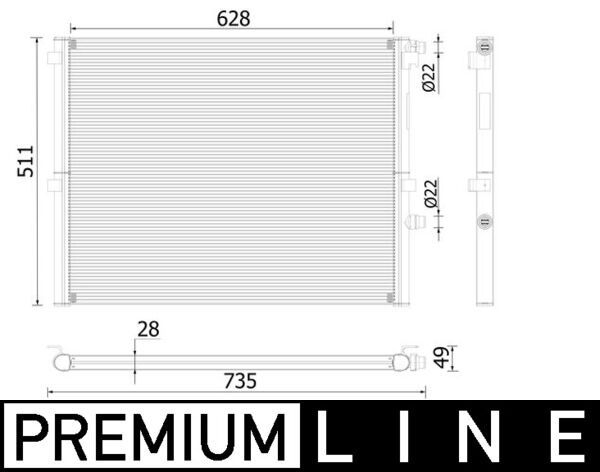 Chłodnica, układ chłodzenia silnika MAHLE CR2307000P