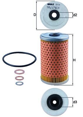 Filtr oleju KNECHT OX 34D