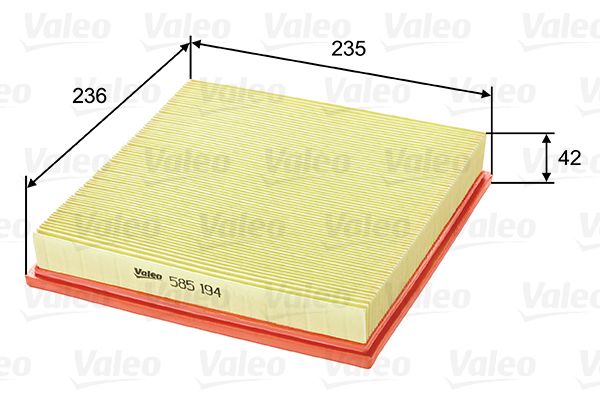 Filtr powietrza VALEO 585194