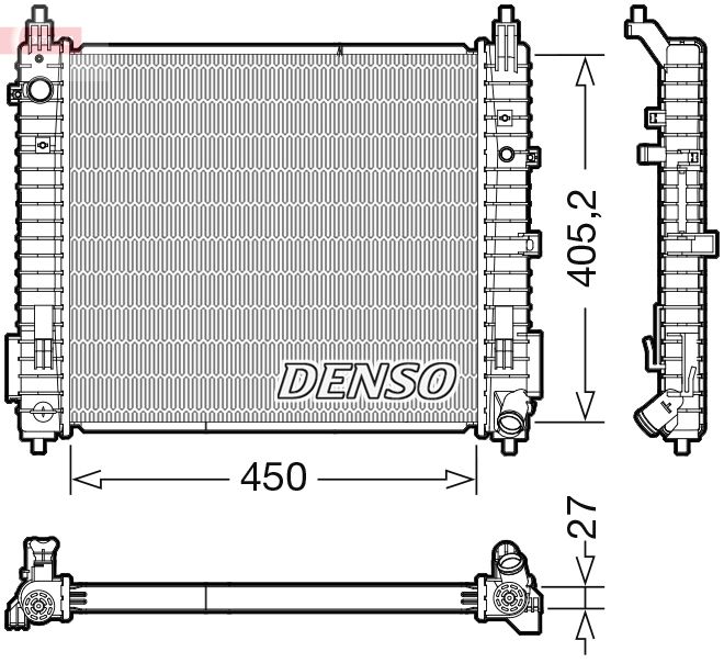Chłodnica, układ chłodzenia silnika DENSO DRM46071