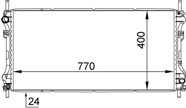Chłodnica, układ chłodzenia silnika MAHLE CR1143000S