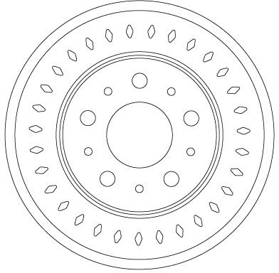 Tarcza hamulcowa TRW DF6925S