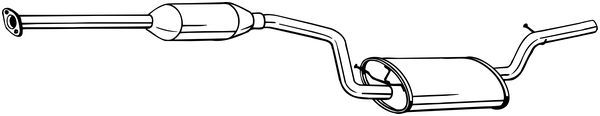 Tłumik środkowy BOSAL 288-203