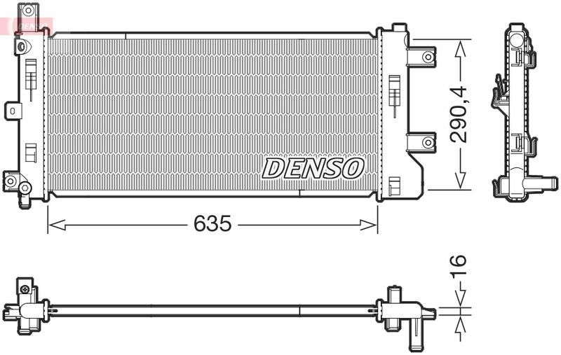 Chłodnica, układ chłodzenia silnika DENSO DRM46105