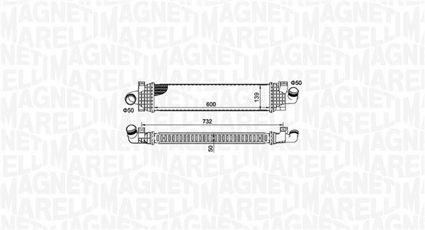 Chłodnica powietrza doładowującego MAGNETI MARELLI 351319204980