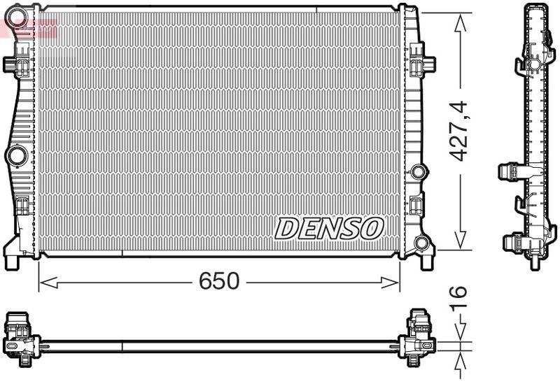 Chłodnica, układ chłodzenia silnika DENSO DRM32060
