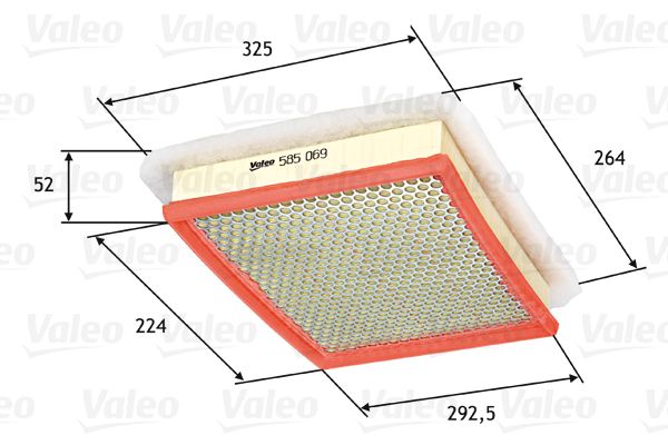 Filtr powietrza VALEO 585069