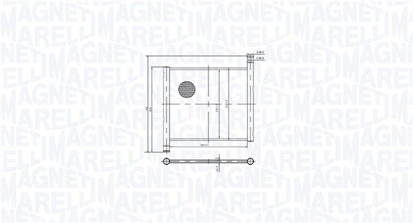 Chłodnica, układ chłodzenia silnika MAGNETI MARELLI 350213213700