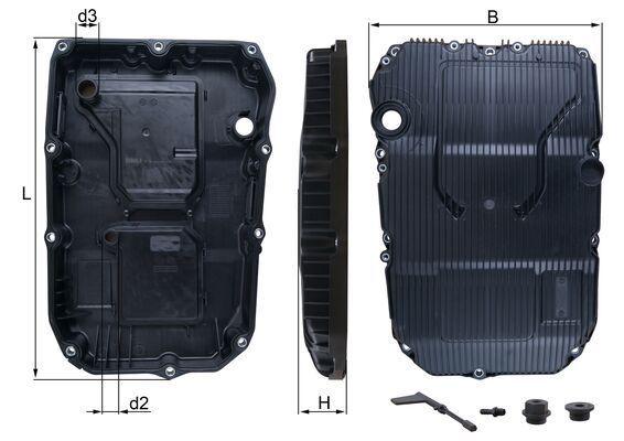 Miska olejowa, automatyczna skrzynia biegów KNECHT HX 196 KIT