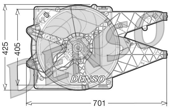 Wentylator, chłodzenie silnika DENSO der09101