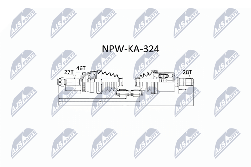 Wał napędowy NTY NPW-KA-324
