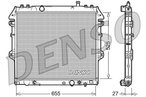 Chłodnica, układ chłodzenia silnika DENSO DRM50045
