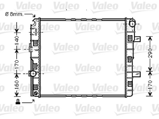 Chłodnica, układ chłodzenia silnika VALEO 733422