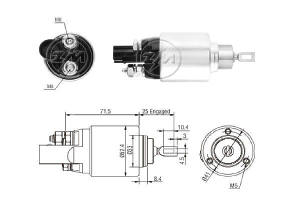 Włącznik elektromagnetyczny, rozrusznik ERA ZM8381