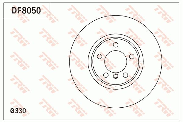 Tarcza hamulcowa TRW DF8050