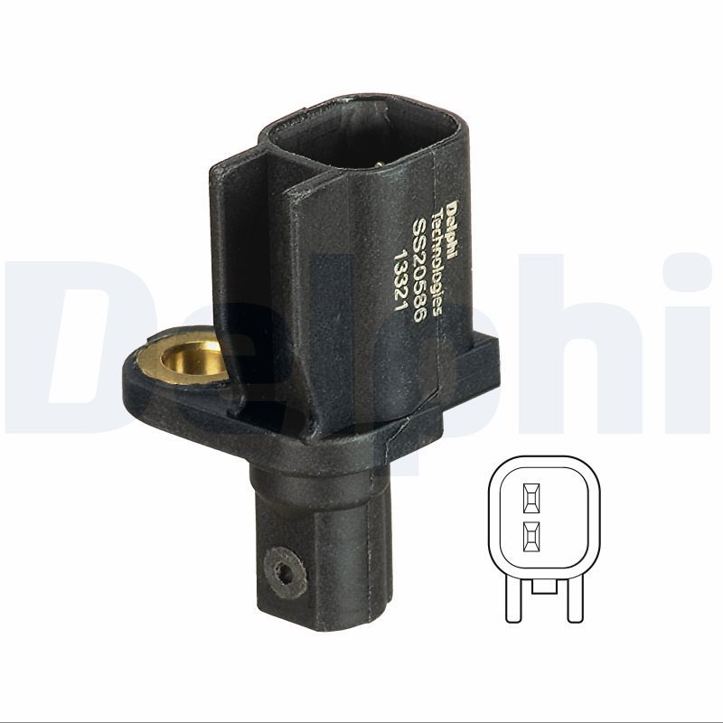 Czujnik, prędkość obrotowa koła DELPHI SS20586