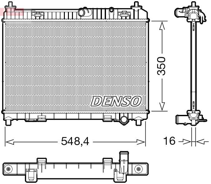 Chłodnica, układ chłodzenia silnika DENSO DRM10113