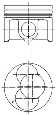 Tłok KOLBENSCHMIDT 40093700