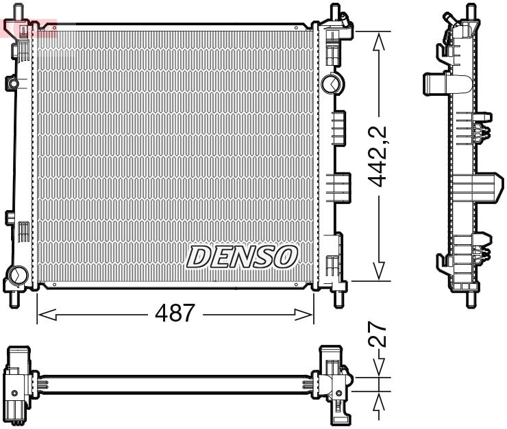 Chłodnica, układ chłodzenia silnika DENSO DRM46070