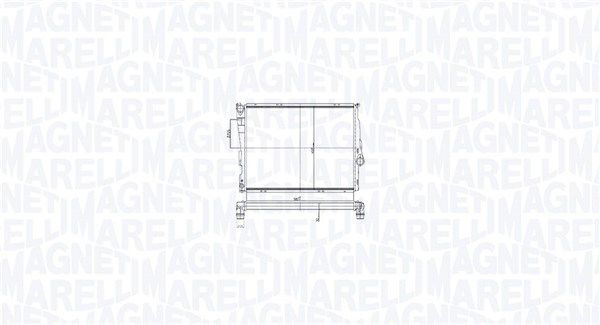 Chłodnica, układ chłodzenia silnika MAGNETI MARELLI 350213211700