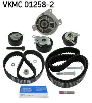 Pompa wody + zestaw paska rozrządu SKF VKMC 01258-2