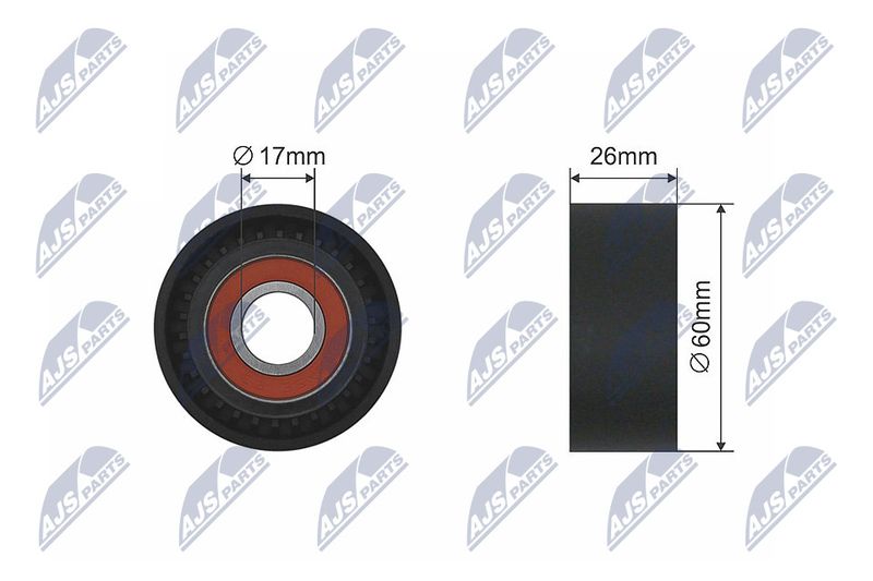 Rolka napinacza, pasek klinowy wielorowkowy NTY RNK-CT-006