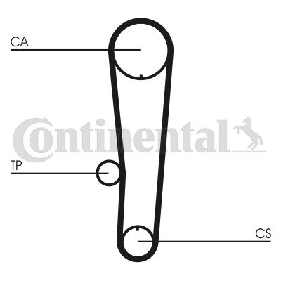 Pasek rozrządu CONTINENTAL CTAM CT1017