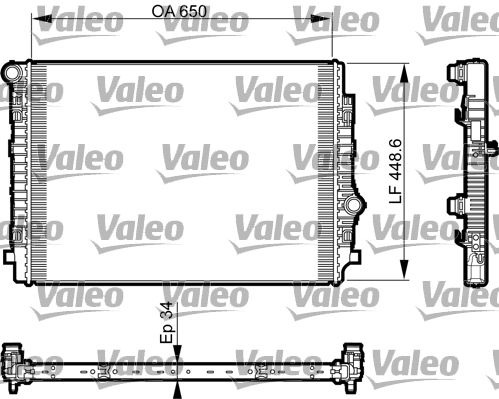 Chłodnica, układ chłodzenia silnika VALEO 735549