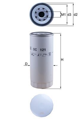 Filtr oleju KNECHT OC 121