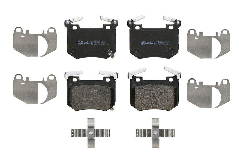 Zestaw klocków hamulcowych, hamulce tarczowe BREMBO P 30 124