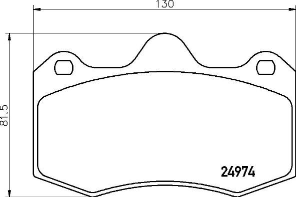 Zestaw klocków hamulcowych, hamulce tarczowe BREMBO P 85 134