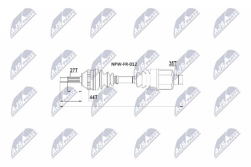 Wał napędowy NTY NPW-FR-012