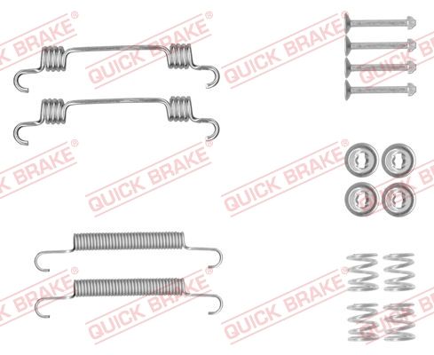 Zestaw akcesoriów, szczęki hamulcowe hamulca postojowego QUICK BRAKE 105-0887