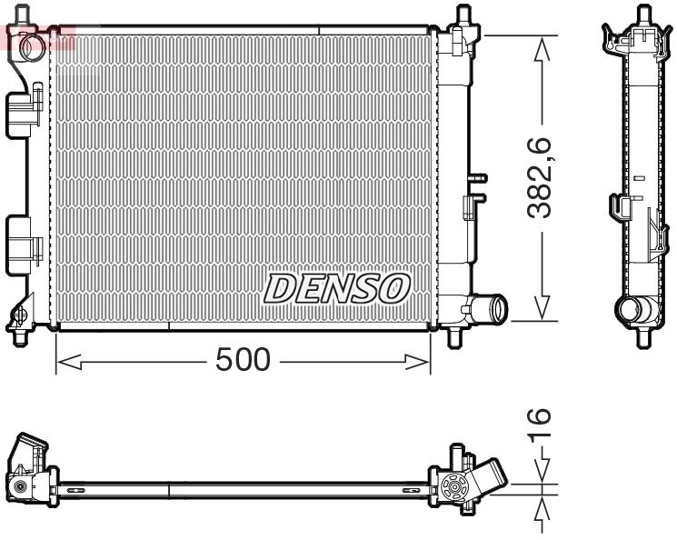 Chłodnica, układ chłodzenia silnika DENSO DRM41032
