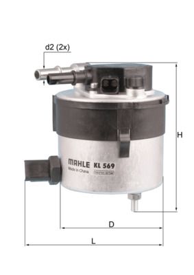 Filtr paliwa MAHLE KL569